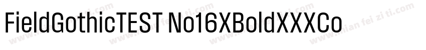 FieldGothicTEST No16XBoldXXXCond字体转换